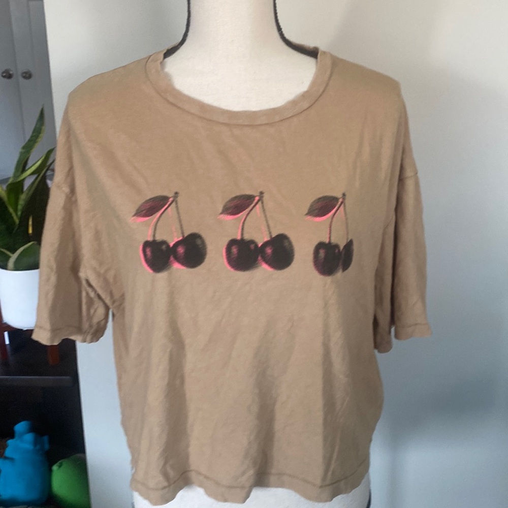 American Eagle Cherry Crop Top